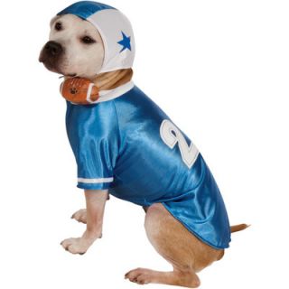 Rubies Blue Football Player Dog Costume