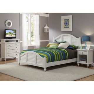 Home Styles Bermuda Queen Bed, Nightstand and Media Chest