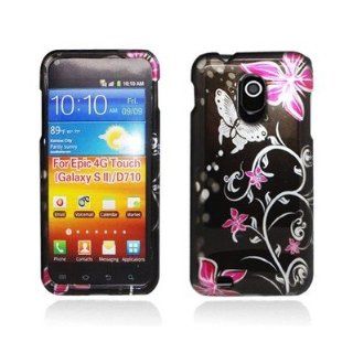 PINK BUTTERFLY HARD CASE COVER FOR SAMSUNG GALAXY S2 EPIC TOUCH 4G D710 +GUARD [In Casesity Retail Packaging] 