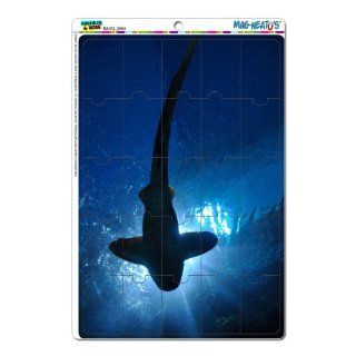 Graphics and More Shark Scuba Diving Hammerhead Mag Neato's Novelty Gift Locker Refrigerator Vinyl Puzzle Magnet Set  