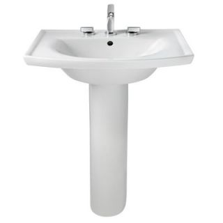 American Standard Tropic Grande Pedestal Bathroom Sink Set   0404