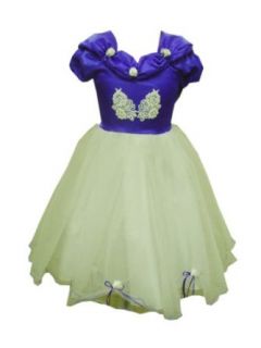 Girl Pageant Crystal Satin Dress(7 10) (10, Purple) Clothing