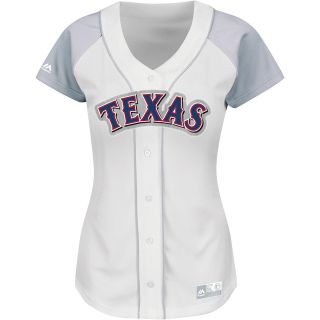 MAJESTIC ATHLETIC Womens Texas Rangers Fashion Replica Home Jersey   Size