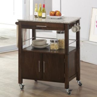 Sunset Trading Vancouver Kitchen Island with Marble Top