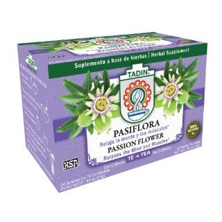 Tadin Tea, Pasiflora   Passion Flower Tea, 24 Tea Bags  Herbal Teas  Grocery & Gourmet Food