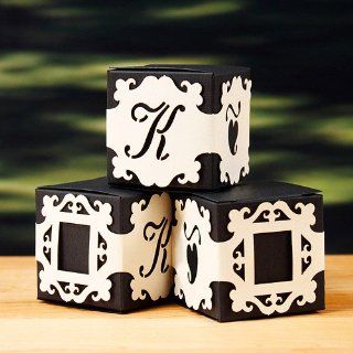 Laser Expressions Personalized Monogram Baroque Box Wraps Kitchen & Dining