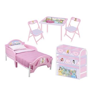 Delta Children Disney Princess Convertible Toddler Bedroom Collection