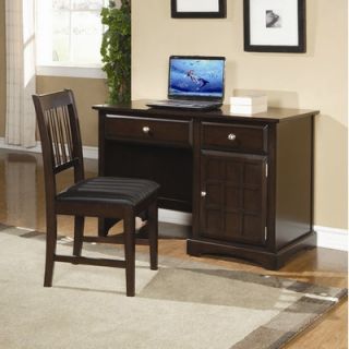 Wildon Home ® Harrington Computer Desk in Dark Brown Cappuccino