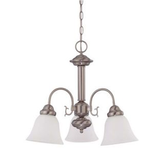 Nuvo Lighting Ballerina 3 Light Chandelier with Frosted Glass