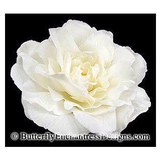 Ivory Peony Rose Flower Hair Clip Infant And Toddler Hair Accessories Clothing