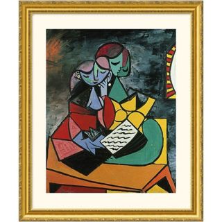 Lecture Gold Framed Print   Pablo Picasso