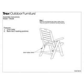 Trex Outdoor Trex Outdoor Yacht Club 7 Piece Dining Set with Cushion