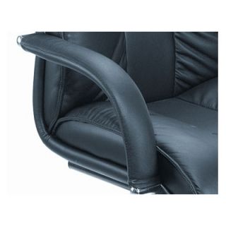 Boss Office Products Leather Guest Chair with Upholstered Armrests