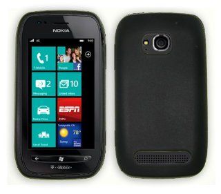 Fortress Brand Nokia Lumia 710 Black Silicone Skin Case / Rubber Soft Sleeve Protector Cover + Live My Life Wristband 