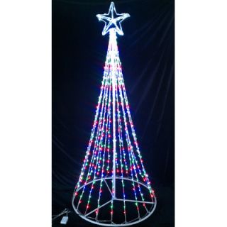 Alpine Christmas Tree Tower with Changing 760 LED Lights