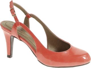 Womens Soft Style Catey   Dark Coral Cloud Patent Heels