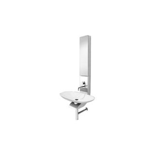 La Fontana 18.5 Half Column with Sink and Faucet Vanity Set