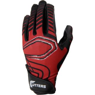 CUTTERS Adult S250 Rev Football Receiver Gloves   Size Medium, Red
