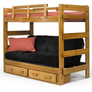 Chelsea Home Twin over Futon Standard Bunk Bed with Underbed Storage