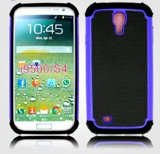 Samsung Galaxy S4 I9500 MTX Smart Bumper Skin Guard Ballistic Hard Case Cover w/ Screen Protector (blue) Cell Phones & Accessories