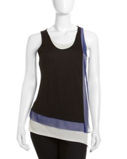 Clyde Colorblock Tank, Black Combo