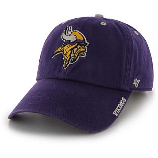47 BRAND Mens Minnesota Vikings Ice Clean Up Strapback Cap   Size Adjustable,