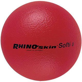 Champion Sports Rhino Skin 8 Inch Softi Dodgeball, Red (RS89)