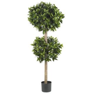Nearly Natural 57 Sweet Bay Double Ball Topiary Silk Tree