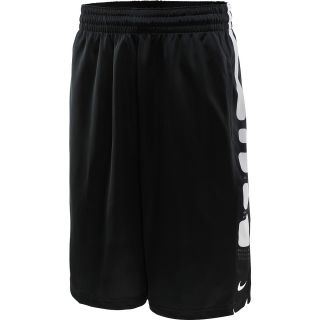 NIKE Mens Elite Stripe Basketball Shorts   Size 2xl, Black/grey/white
