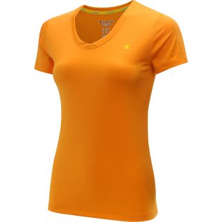 CHAMPION Womens Vapor PowerTrain Short Sleeve T Shirt   Size Xl, Clementine