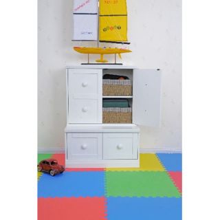 KidzPad 2 pc Modular Storage Drawer Base and Quad Cubby