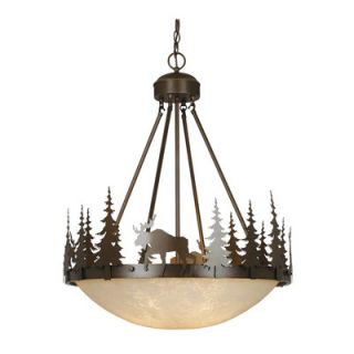 Vaxcel Yellowstone Indoor 4 Light Inverted Pendant