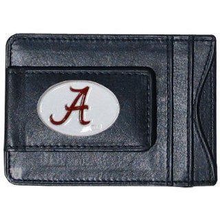 Alabama Crimson Tide Leather Money Clip Wallet  Sports Fan Wallets  Sports & Outdoors