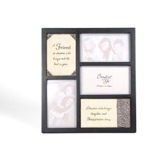 Comfort to Go by Pavilion Collage Frame with Friend Sentimental Plaques, 9 by 10 1/2 Inch   Tea Light Holders