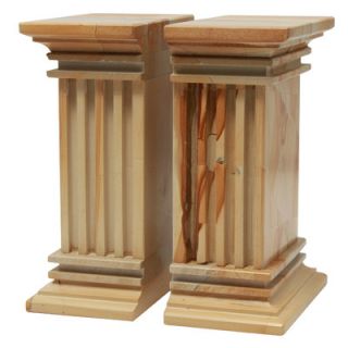 Designs By Marble Crafters Teak Stone Renaissance Book Ends (Set of 2)