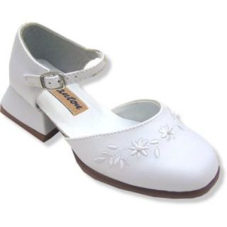 Girls White Dress Shoes ~ Granton Split Mary Jane Shoes 3145 SIZE 9.5 Shoes