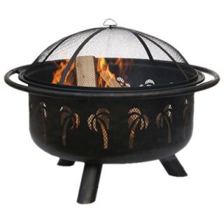 Uniflame Corporation Outdoor Fire Pit with Palm Tree Design