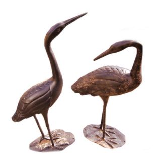 Deeco Birds of a Feather Crane Statue