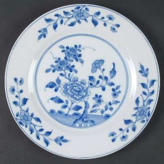 Winterthur Hampton Luncheon Plate, Fine China Dinnerware   Blue Flowers&Leaves R