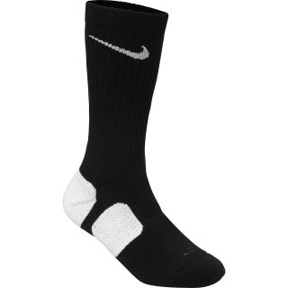 NIKE Boys Elite Basketball Crew Socks   Size Small, Black/white