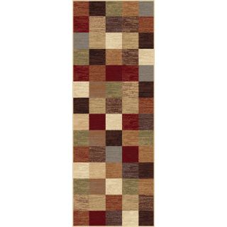 Flora Collection Ivory/ Multi Runner Rug (27 X 73)
