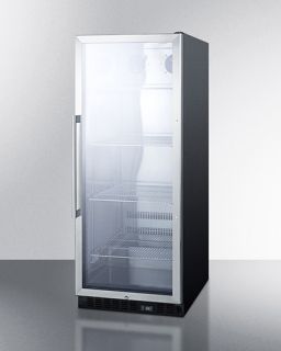 Summit Refrigeration Beverage Merchandiser   11 cu ft, Stainless/Black 115v