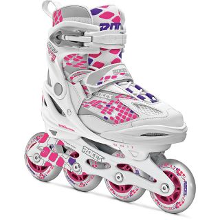 Roces Moody Girl 4.0 Inline Skates   Size 4 7, White/pink (40077800002 4 7)