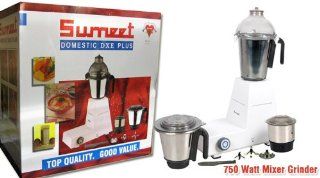 Sumeet Domestic DXE Plus Mixer Grinder   Heavy Duty 750w Motor   For Use in North America 110v Kitchen & Dining