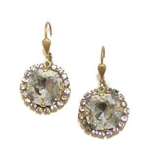Catherine Popesco 14K Gold Plated Shade Swarovski Crystal Dangle Earrings Catherine Popesco Jewelry