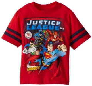 DC Comics Boys 2 7 Justice League All American Tee Fashion T Shirts Clothing