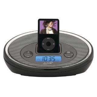 iLive ICR6307DTBLK iPod Docking System with Digital Tune AM/FM Stereo Dual Alarm Clock Radio with Remote Control in Black  Players & Accessories