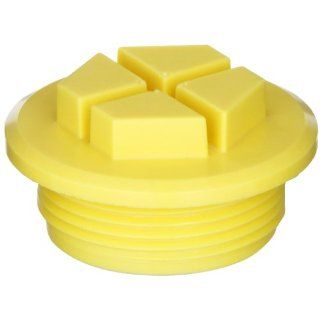 Kapsto GPN 735 1 5/8   12 UN Polyamide Sealing Screw Plug, Yellow, 1 5/8   12 UN (Pack of 100) Pipe Fitting Push In Plugs