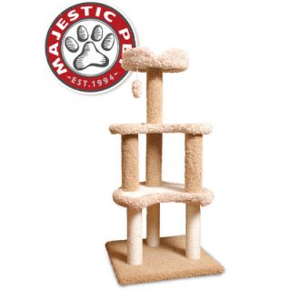 Majestic Pet 50 Carpeted Sherpa Moon Cat Tree