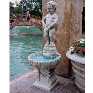 Design Toscano Resin Manneken Piped Pis Fountain